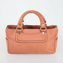 CELINE C Macadam Canvas Bag PVC Suede Leather 3 Set Brown Pink Auth 158549-10