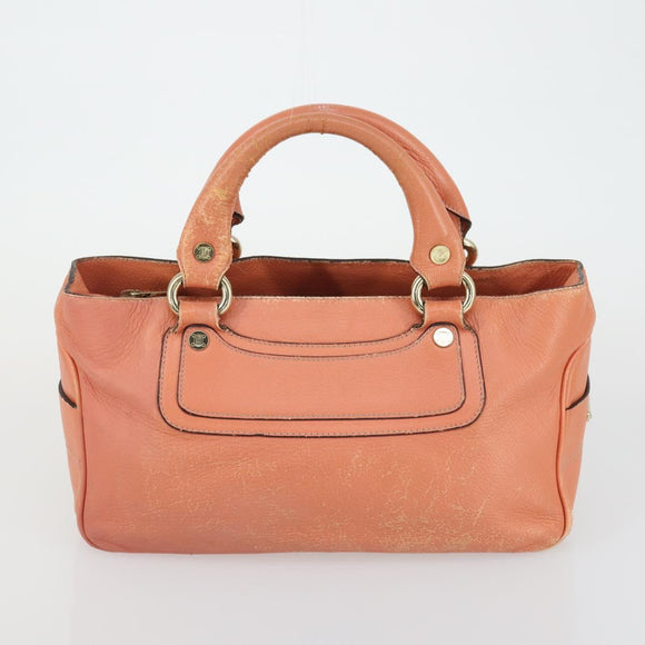 CELINE C Macadam Canvas Tasche PVC Wildleder 3er Set Braun Rosa Auth 158549