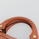 CELINE C Macadam Canvas Bag PVC Suede Leather 3 Set Brown Pink Auth 158549-13