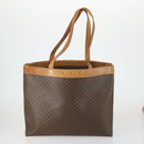 CELINE C Macadam Canvas Bag PVC Suede Leather 3 Set Brown Pink Auth 158549-2