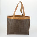 CELINE C Macadam Canvas Bag PVC Suede Leather 3 Set Brown Pink Auth 158549-3