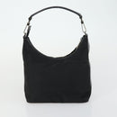 GUCCI Shoulder Bag Canvas Leather 4 Set Black Silver Red Auth 158552-11