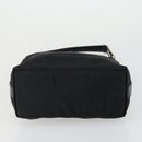 GUCCI Shoulder Bag Canvas Leather 4 Set Black Silver Red Auth 158552-14