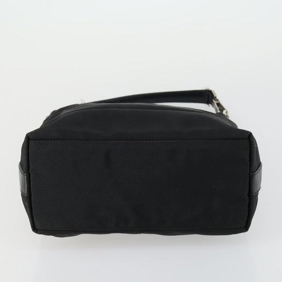 GUCCI Shoulder Bag Canvas Leather 4 Set Black Silver Red Auth 158552