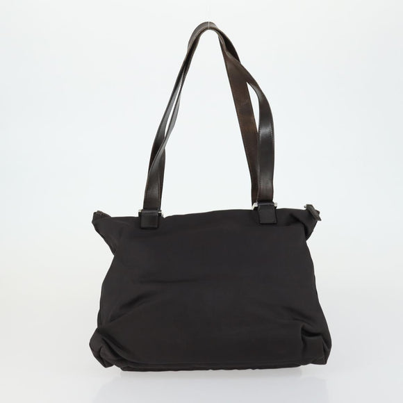 GUCCI Shoulder Bag Canvas Leather 4 Set Black Silver Red Auth 158552