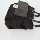 GUCCI Shoulder Bag Canvas Leather 4 Set Black Silver Red Auth 158552-18