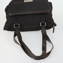 GUCCI Shoulder Bag Canvas Leather 4 Set Black Silver Red Auth 158552-19