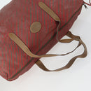 GUCCI Shoulder Bag Canvas Leather 4 Set Black Silver Red Auth 158552-5