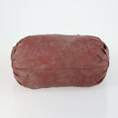 GUCCI Shoulder Bag Canvas Leather 4 Set Black Silver Red Auth 158552-6