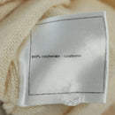CHANEL Coco Chanel Knit Sweater Cashmere Beige CC Auth 158554SAM-14