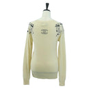 CHANEL Coco Chanel Knit Sweater Cashmere Beige CC Auth 158554SAM-2