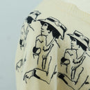 CHANEL Coco Chanel Knit Sweater Cashmere Beige CC Auth 158554SAM-5