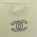 CHANEL Coco Chanel Knit Sweater Cashmere Beige CC Auth 158554SAM-9