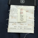 CHANEL jacket Skirt Setup Linen Navy CC Auth 158556M-13