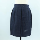 CHANEL jacket Skirt Setup Linen Navy CC Auth 158556M-15