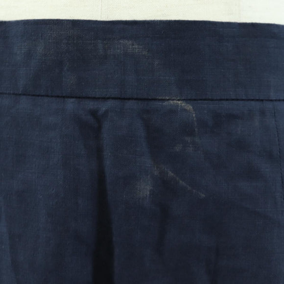 CHANEL jacket Skirt Setup Linen Navy CC Auth 158556M
