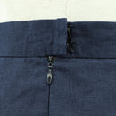 CHANEL jacket Skirt Setup Linen Navy CC Auth 158556M-21