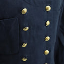 CHANEL jacket Skirt Setup Linen Navy CC Auth 158556M-6