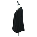 CHANEL Jacket Cotton Black CC Auth 158557M-3