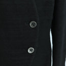 CHANEL Jacket Cotton Black CC Auth 158557M-6