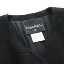 CHANEL Jacket Cotton Black CC Auth 158557M-8