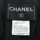 CHANEL Jacket Cotton Black CC Auth 158557M-9