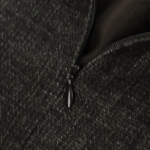 CHANEL jacket Skirt Setup Wool Brown CC Auth 158559M