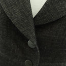 CHANEL jacket Skirt Setup Wool Brown CC Auth 158559M-5