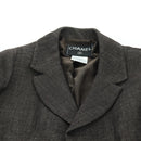 CHANEL jacket Skirt Setup Wool Brown CC Auth 158559M-8