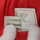 CHANEL Jacket Tweed Red CC Auth 158560M-15