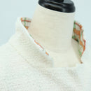 CHANEL Jacke Tweed Weiß CC Auth 158561SM-5