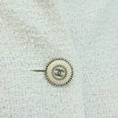 CHANEL Jacke Tweed Weiß CC Auth 158561SM-7