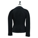 CHANEL Jacket Tweed Black CC Auth 158562M-2