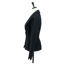 CHANEL Jacket Tweed Black CC Auth 158562M-3