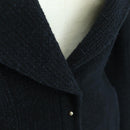 CHANEL Jacket Tweed Black CC Auth 158562M-6