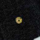 CHANEL Jacket Tweed Black CC Auth 158562M-9