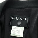 CHANEL Jacket Rayon Black CC Auth 158563M-11