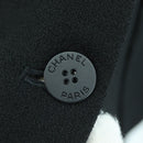 CHANEL Jacket Rayon Black CC Auth 158563M-8