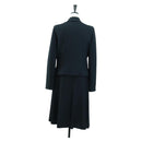 CHANEL Jacket And Skirt set Jacket Wool Navy CC Auth 158565M-2