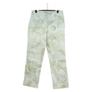 CHANEL Botanical Denim Pants Cotton White CC Auth 158566M-1