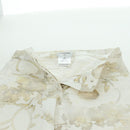 CHANEL Botanical Denim Pants Cotton White CC Auth 158566M-8