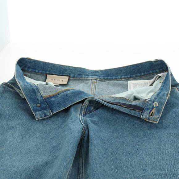 GUCCI Buggy Denim Pants Denim Blue 758153 Auth 158567M