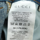 GUCCI Buggy Denim Pants Denim Blue 758153 Auth 158567M-15