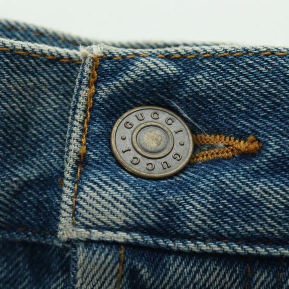 GUCCI Buggy Denim Pants Denim Blue 758153 Auth 158567M