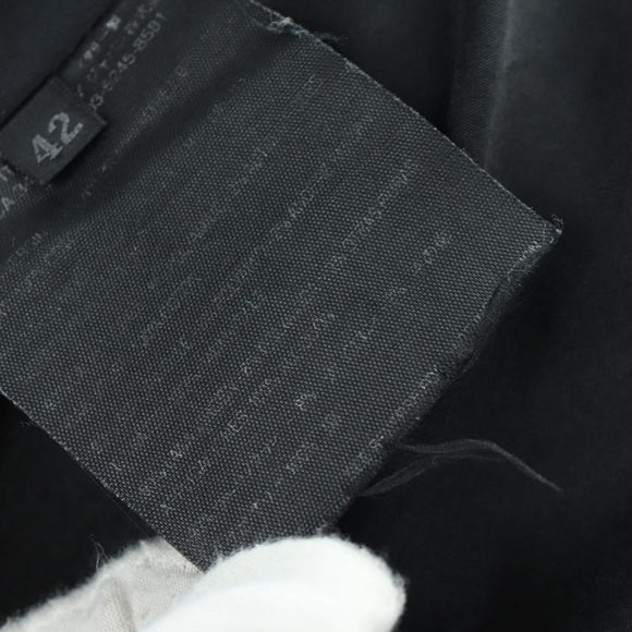 PRADA Long Coat Wool Gray Auth 158570M