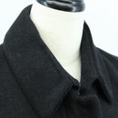 PRADA Long Coat Wool Gray Auth 158570M-5