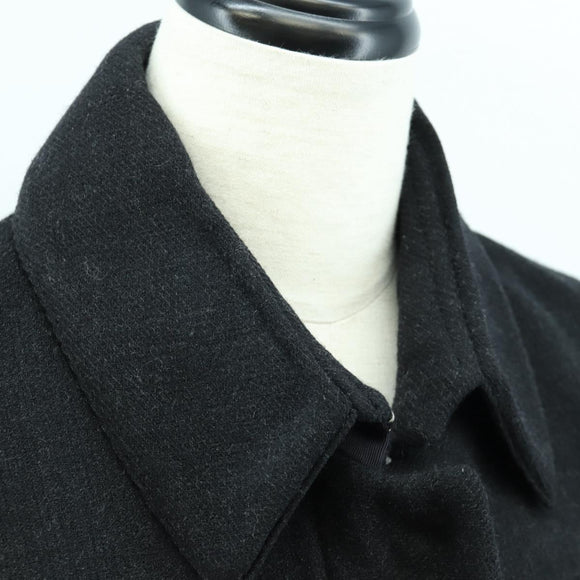 PRADA Long Coat Wool Gray Auth 158570M