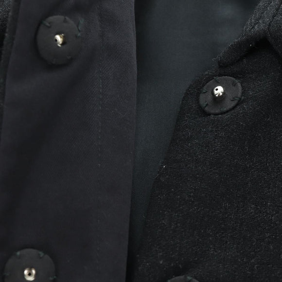 PRADA Long Coat Wool Gray Auth 158570M