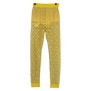 GUCCI GG Canvas GUCCI x adidas Tulle Pants Yellow 693446 Auth 158571SAM-1