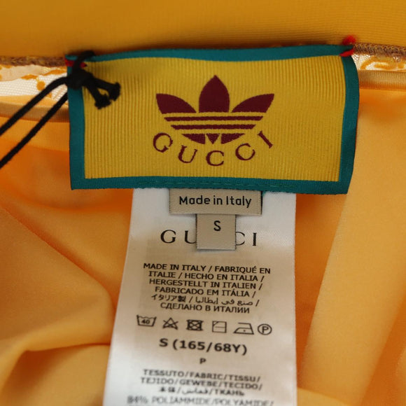 GUCCI GG Canvas GUCCI x adidas Tulle Pants Yellow 693446 Auth 158571SAM
